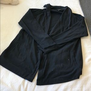 Banana Republic Black Drape Cardigan